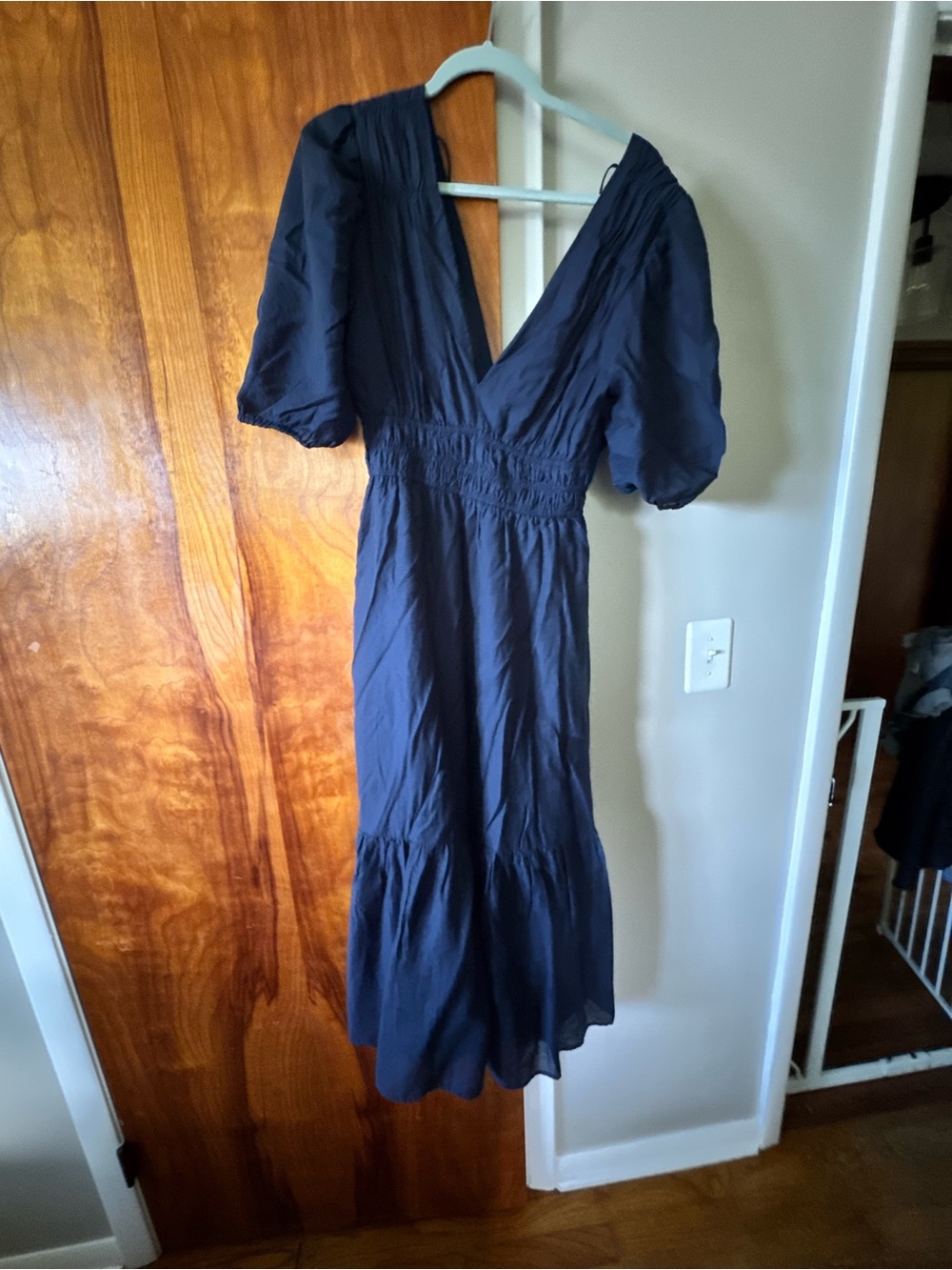 Navy Blue Maxi Dress Abercrombie